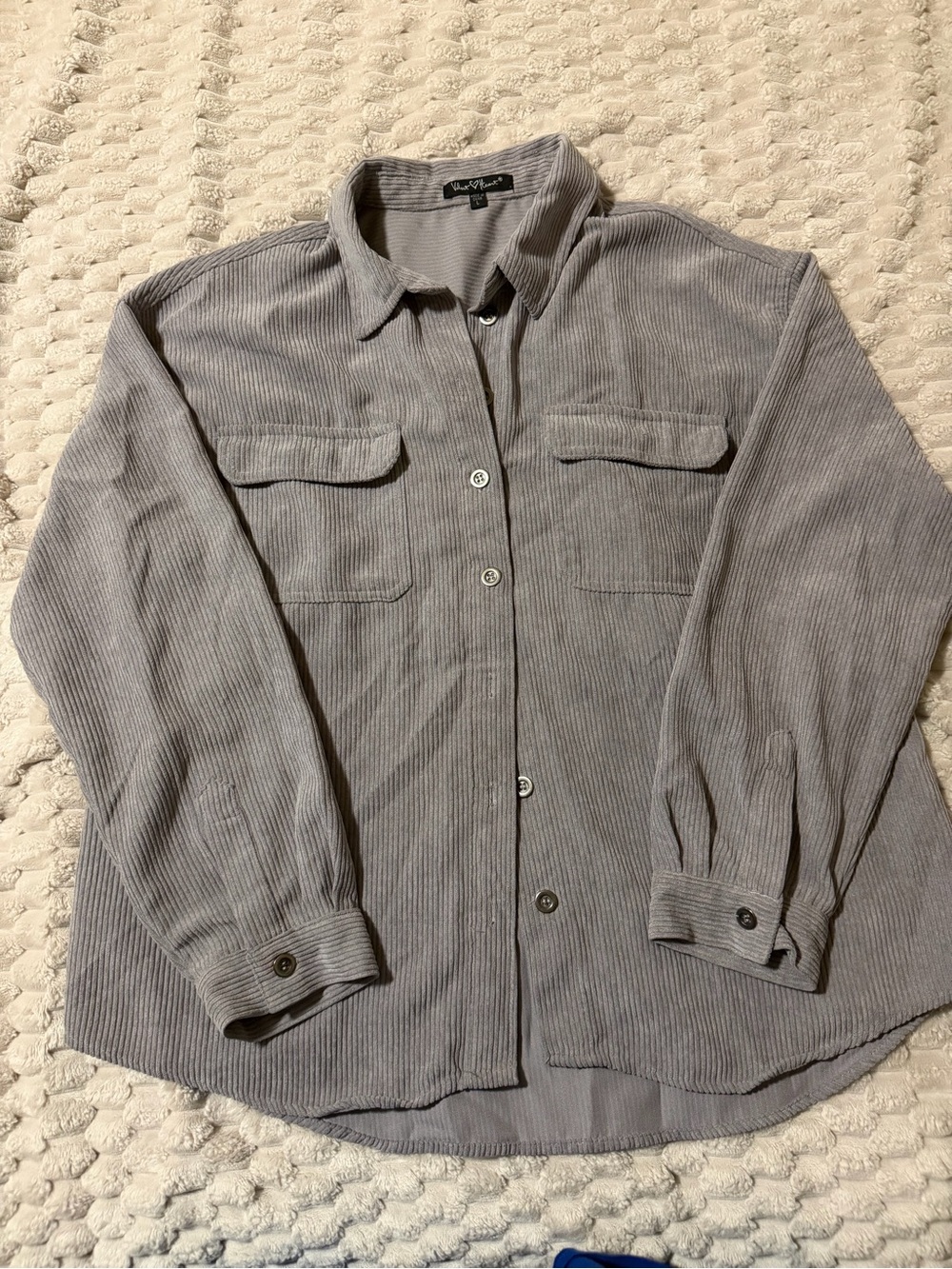 Velvet Heart Men’s Corduroy Shirt Jacket - Gray
